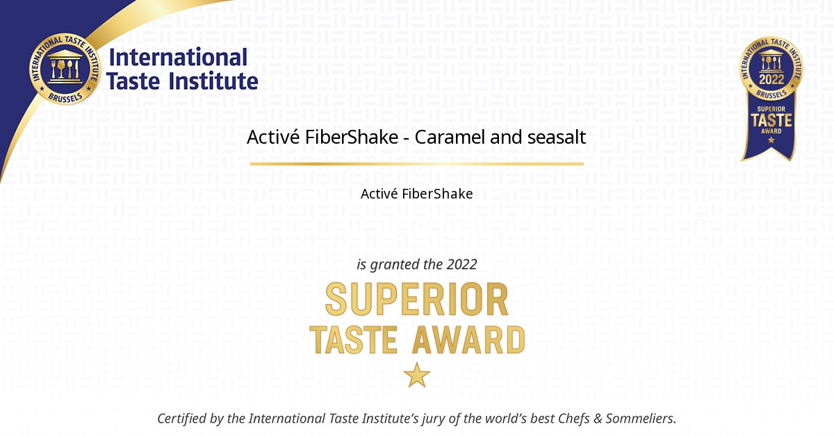 Certificate image of Activé FiberShake - Caramel and seasalt