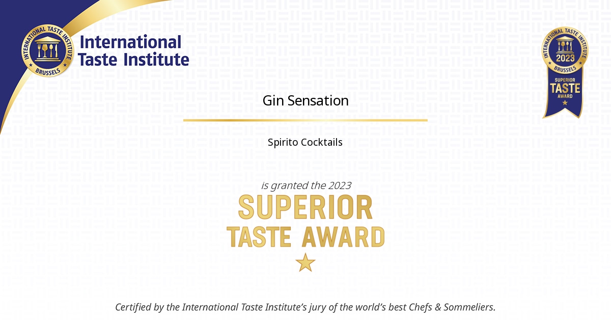 Certificate image of Gin Sensation