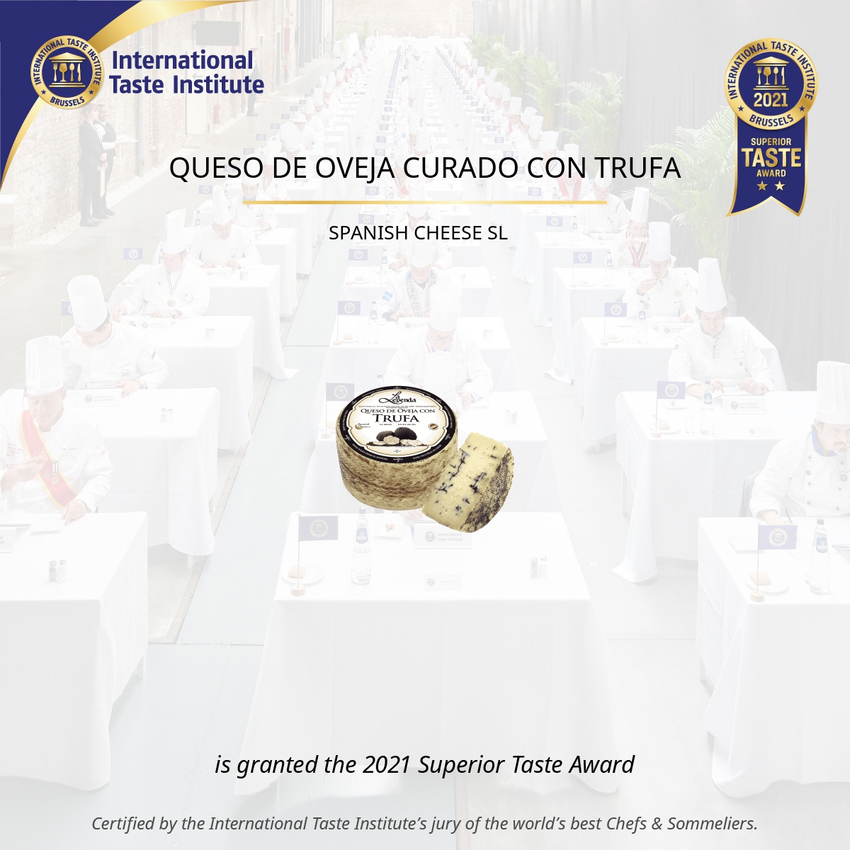 Square image of QUESO DE OVEJA CURADO CON TRUFA