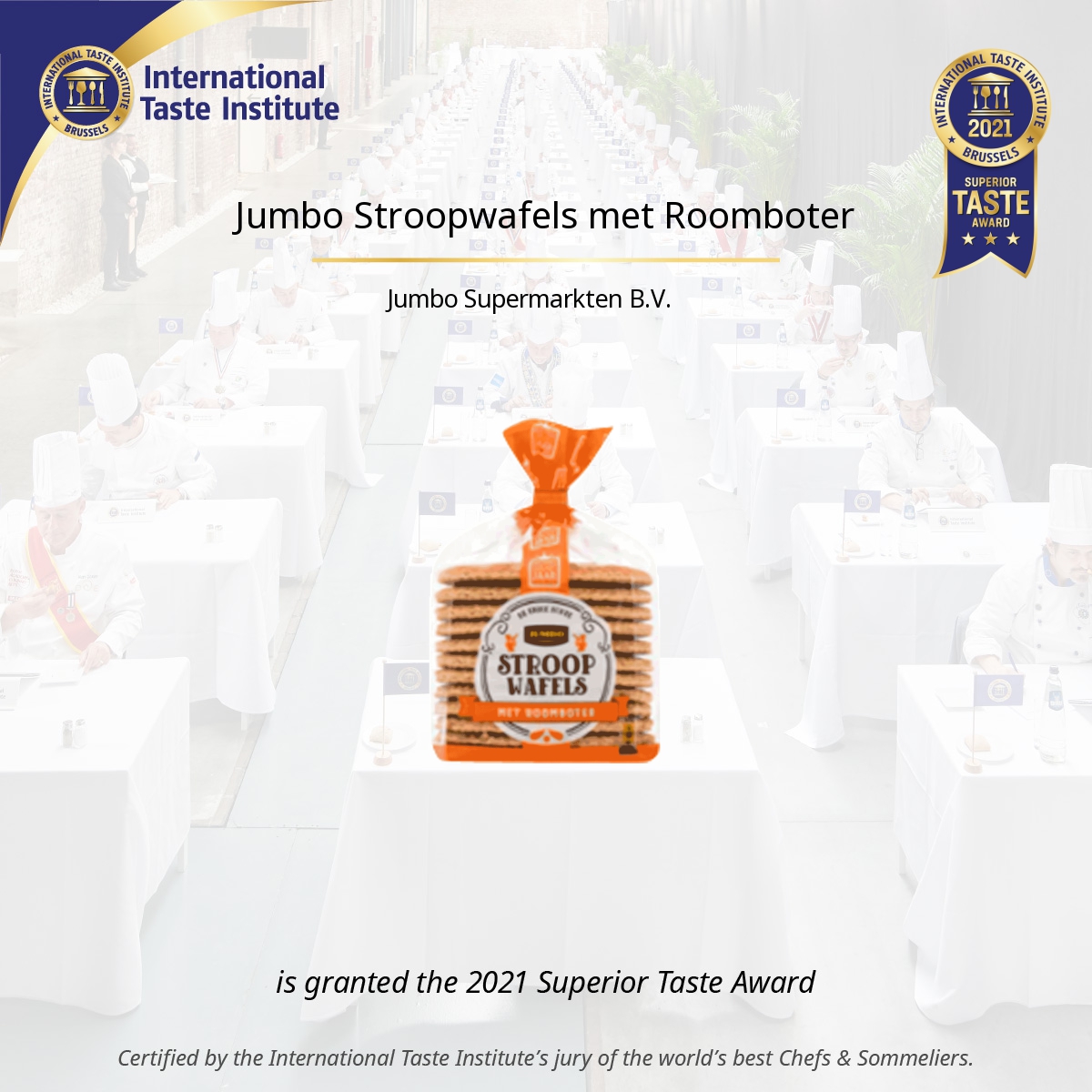 Square image of Jumbo Stroopwafels met Roomboter