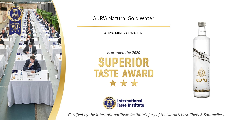 Product image of AUR'A Natural Gold Water