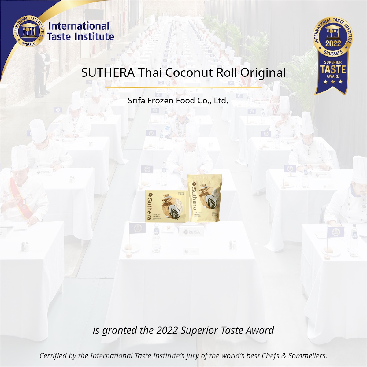 Square image of SUTHERA Thai Coconut Roll Original