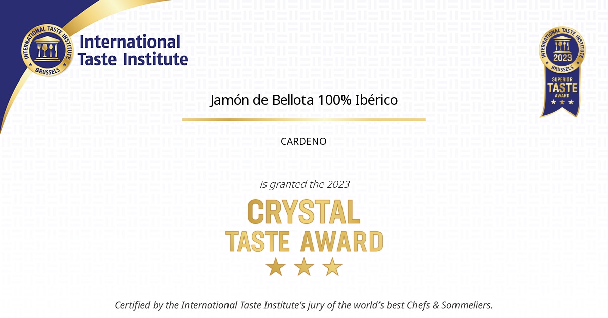 Certificate image of Jamón de Bellota 100% Ibérico