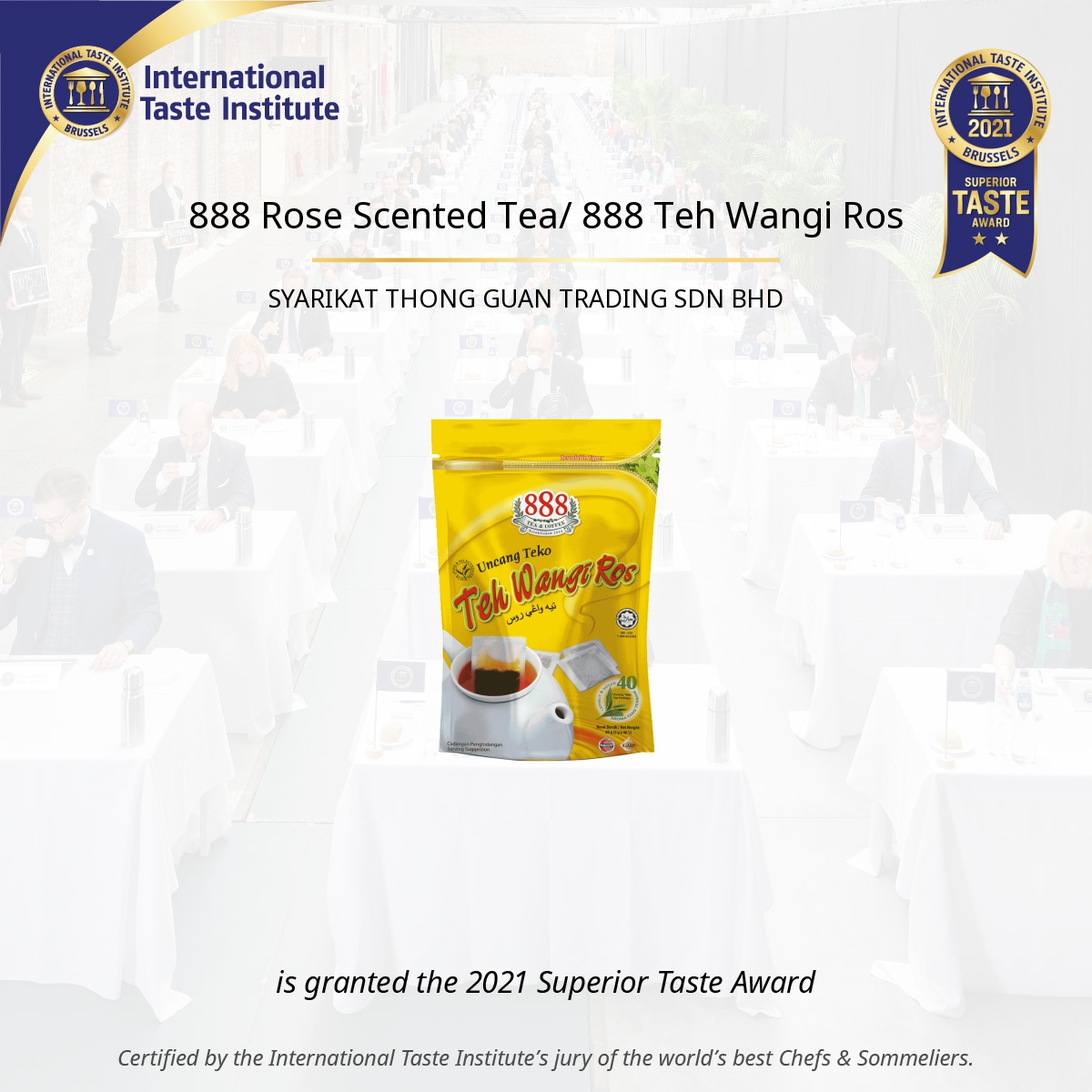 Square image of 888 Rose Scented Tea/ 888 Teh Wangi Ros