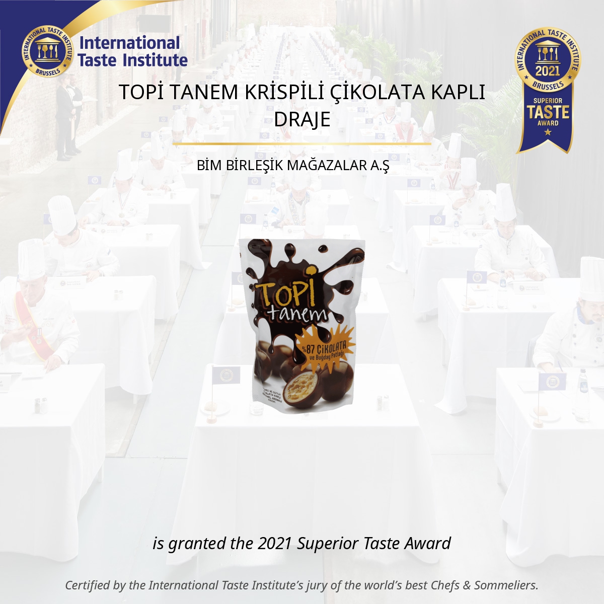 Square image of TOPİ TANEM KRİSPİLİ ÇİKOLATA KAPLI DRAJE