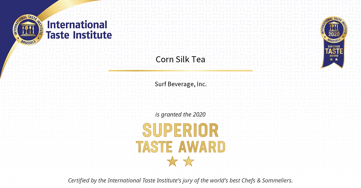 Corn Silk Teaの認定証画像