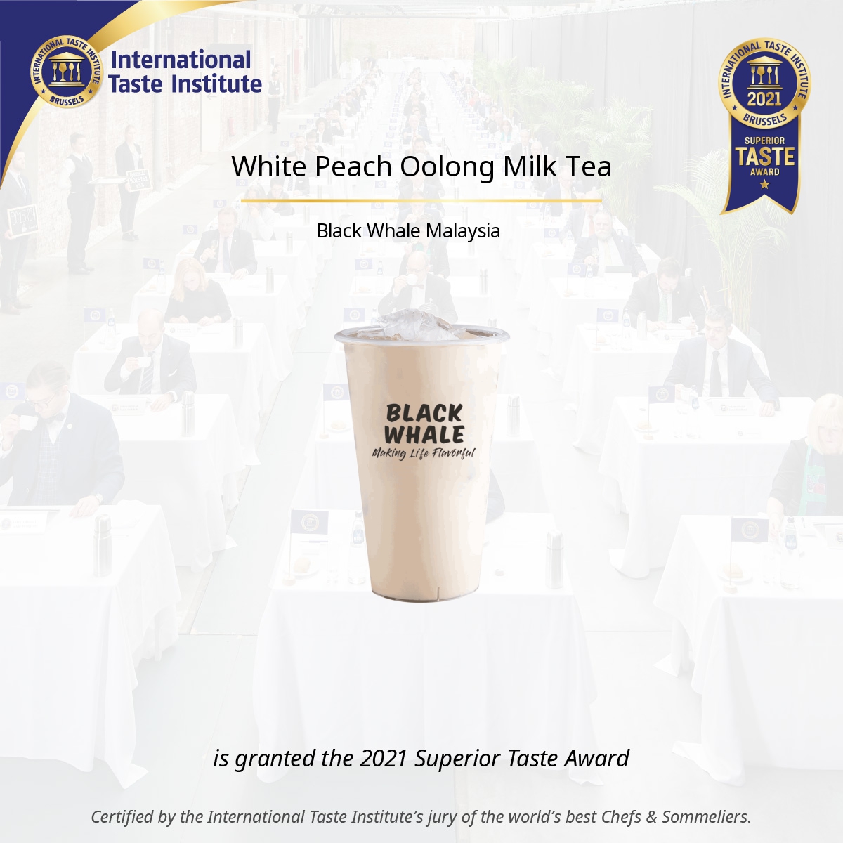 Square image of White Peach Oolong Milk Tea