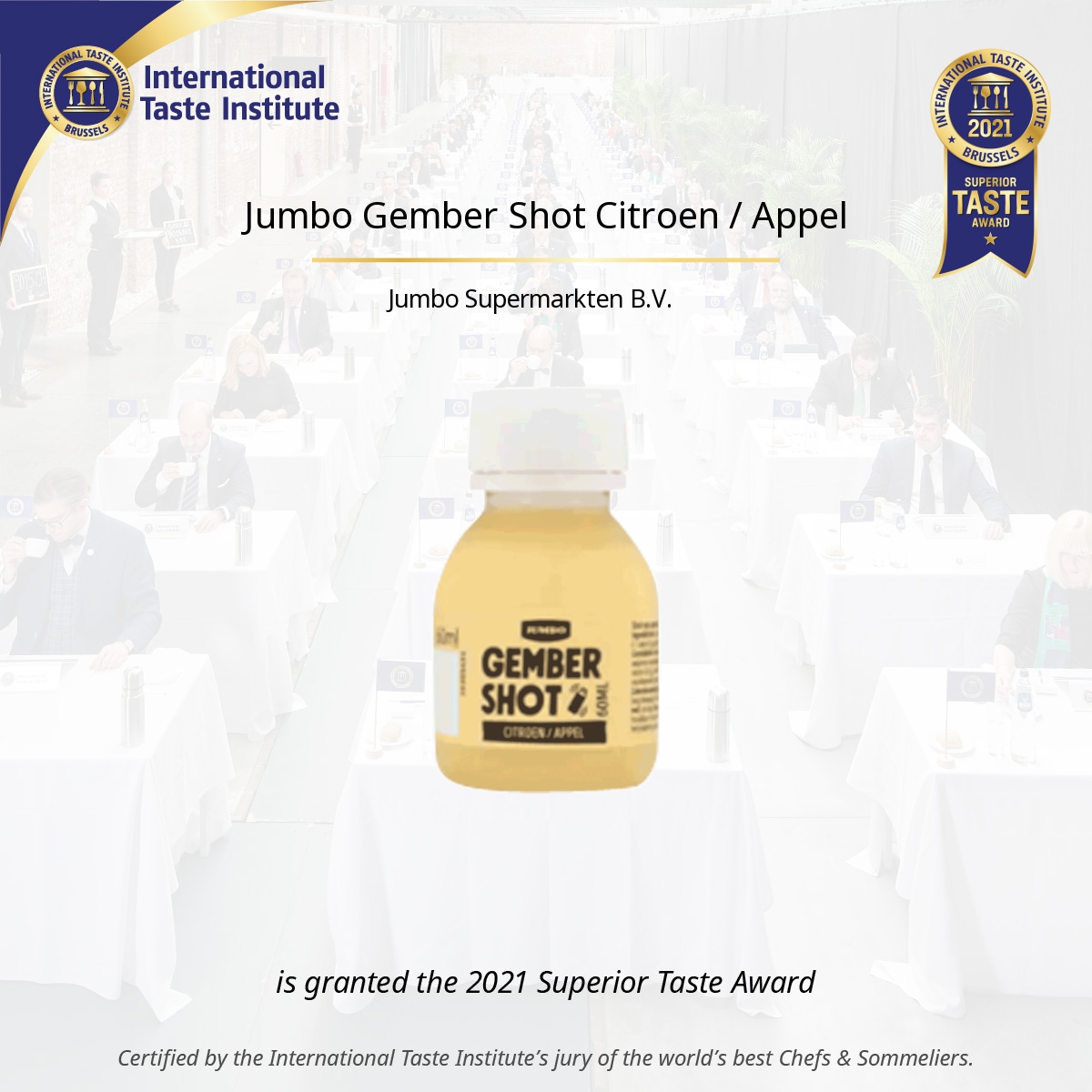 Square image of Jumbo Gember Shot Citroen / Appel